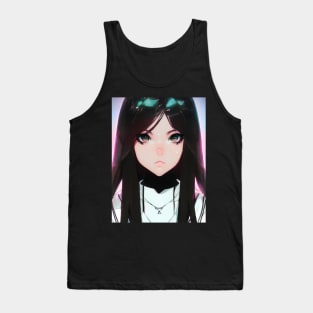 Whimsical Pastels: Step into the World of Otaku with Cute Anime Girl's Unique Style and Delightful Colors Tank Top